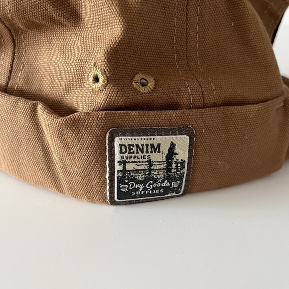 Denim Supplies Docker Cap Brimless Hat Skullcap Retro Cotton Adjustable Brown - Picture 1 of 4